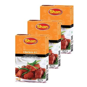 Shan - Chicken 65 Recipe and Seasoning Mix 2.1 oz (60g) - Spice Powder for Sweet and Sour Spicy Fried Chicken (Pack of 3) - 1 of 4