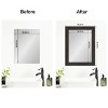 Amanti Art Mirror Makeover Bathroom Mirror Frame Border Kit - Fully Assembled Peel and Stick Frame - Mirror NOT Included - Shipwreck  Narrow Trim - 4 of 4