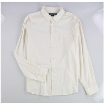 Perry Ellis Mens Twill Button Up Shirt