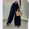 Women's Stylish Wide - Leg Casual Pants with Pockets, Trendy and Comfortable Loose - Fit Trousers for Daily Wear - 4 of 4