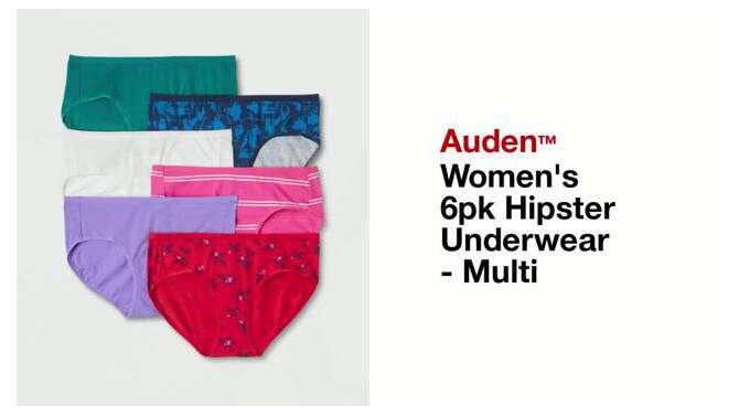 Women's 6pk Hipster Underwear - Auden™ Multi, 2 of 6, play video