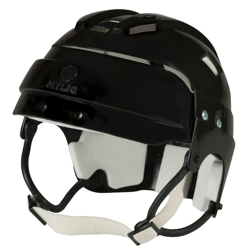 MyLec Pro Helmet with Chin Strap, High-Impact Plastic, Ventilation & Adjustable Elastic Straps, Secure Fit, 1/2" Foam Padding Cycling Helmet (Black), 1 of 3