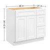 LOVMOR in Plywood Bath Vanity Cabinet with 3 Drawers without Top for Kitchen, Bathroom, Living Room - 4 of 4