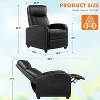 Recliner Chair for Living Room Massage PU Leather Recliner Sofa Home Theater Seating with Lumbar Support - 3 of 4