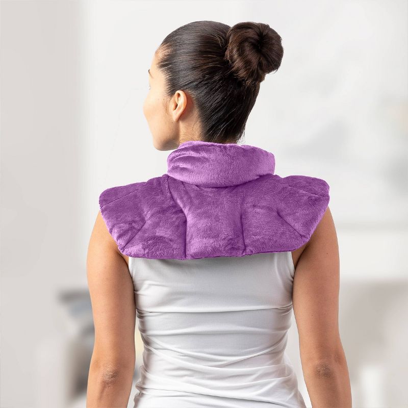 Sharper Image Neck and Shoulder Massage Body Wrap -  Lavender, 4 of 9
