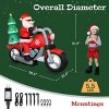 6ft Pre-Lit Christmas Decoration, Durable and Reusable Holiday Ornament with Warm Lights, Easy to Install for Indoor & Outdoor Use - 3 of 4