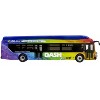 New Flyer Xcelsior XN40 Transit Bus Blue with Rainbow Graphics Limited Edition 1/87 (HO) Scale Diecast Model by Iconic Replicas - 2 of 4