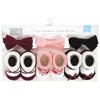 Hudson Baby Infant Girls Headband and Socks Giftset, Burgundy Black, One Size - 2 of 4