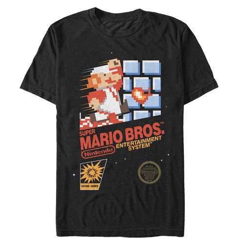 Men s Nintendo NES Super Mario Bros T Shirt Black 3X Large