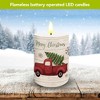 Briarwood Lane Flameless Candle 6x3 Merry Christmas Pickup Truck Flameless Candle with Timer for Christmas - 3 of 4