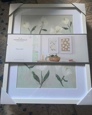 set Of 2) 16 X 20 Loose Floral Framed Wall Art - Threshold™ : Target