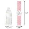 Big Dot of Happiness Pink Winter Wonderland - Party Supplies - Holiday Snowflake Birthday Party or Baby Shower DIY Wrapper Favors & Decor - Set of 15 - 3 of 4