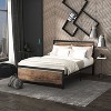 HOMCOM Full Platform Bed Frame with Headboard & Footboard, Strong Metal Slat Support Full Bed Frame w/ Underbed Storage Space, No Box Spring Needed - 2 of 4