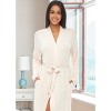 ADR Women's Lightweight Cotton Robe, Classic Soft Knit Long Lounge Robe with Pockets - 2 of 4