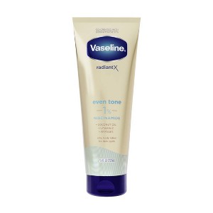 Vaseline Radiant X Even Tone Coconut Oil, Vitamin C & Peptides Body Lotion - 7.5 fl oz - 1 of 4