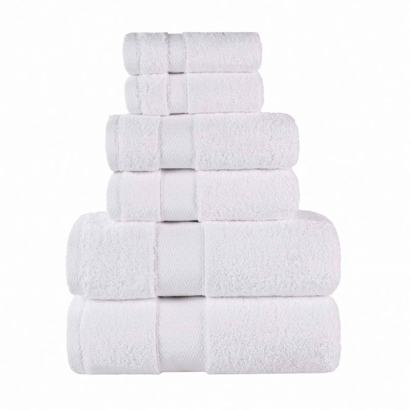 Cotton Heavyweight Ultra-Plush Luxury 6 Piece Towel Set by Blue Nile Mills, 1 of 9