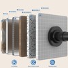 Shower Curtain Rod, Adjustable 32-61 Inch Spring Tension, Rust-Resistant and Non-Slip Stainless Steel Rod, No Drilling Required, Black - 3 of 4