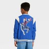 Boys' Marvel Spider-Man Varsity Nylon Jacket - Navy Blue/Cream - 3 of 4