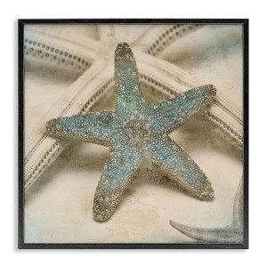 Stupell Industries Distressed Texture Starfish, 12" x 12" - 1 of 4