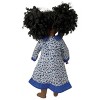 Doll Clothes Superstore Blue Flower School Dress Fits Our Generation American Girl My Life Dolls - 4 of 4