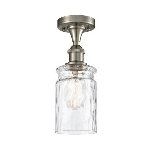Candor - 1 Light Semi-Flush Mount In Industrial Style-13 Inches Tall and 4.75 Inches Wide - 1 of 1