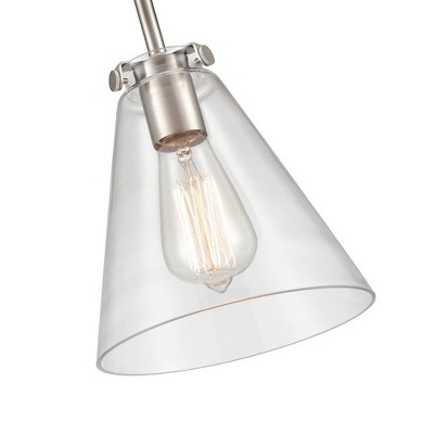 Elegant Aliza Brushed Nickel Direct Wired Sconce, 8.5" x 12"