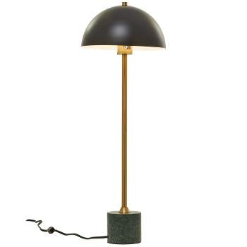 28" x 10" Metal Umbrella Style Desk Lamp with Marble Base - Olivia & May