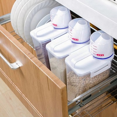 LunaLulinlk Rice Container Box Storage Box 2L Cereal Food Dispenser