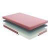 TinyHomie 7inch Mattress and Pillow Set Breathable Fabric Gel-Infused Memory Foam Mattress, Pink, Mattress in a Box - 4 of 4