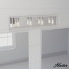 Hunter Fans 33" Squire Manor Wall Lights Distressed White Finish - 4 Bulb Vanity for Farmhouse Style Bathrooms - 4 of 4
