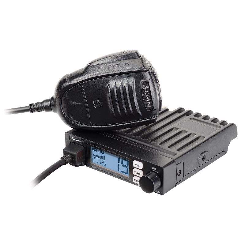 Cobra 19 MINI 40-Channel Fixed-Mount Ultra-Compact CB Radio with Instant Channels 9 and 19, 1 of 11