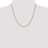 Black Bow Jewelry 2.5mm 14k Yellow Gold Hollow Figaro Chain Necklace - 2 of 4