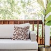 16"x16" Deny Designs Valentina Ramos Poppies Mocha Mousse Square Outdoor Throw Pillow Brown - 3 of 4