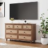 ORRD 7 Drawer Dresser for Bedroom, White Wood Vintage Chest of Drawers Wooden Storage Organizer Drawers - 2 of 4