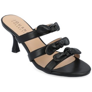 Journee Collection Womens Kristina Kitten Heel Slip On Open Toe Pumps - 1 of 4