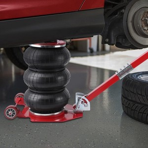 Portable 3-Ton Pneumatic Car Jack – 6600lbs Heavy Duty Air-Powered Lifting for Trucks & SUVs,6.3"-15.7" Adjustable Height, All-Terrain Wheels - 1 of 4