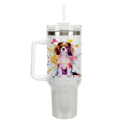 100 North Easy Cowboy Bucking Bull Rider 8 Second Ride Wrap-Around 40 Oz. Stainless Steel Water Bottle Coffee Mug, Spill & Leak Resistant, Travel