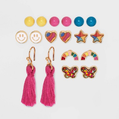 Gold tassel deals earrings target