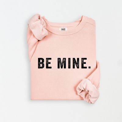 Simply Sage Market Women's Lightweight Garment Dyed Graphic Sweatshirt Be Mine Block