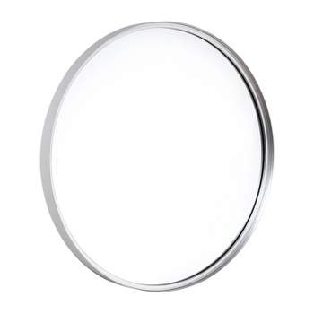 Emma and Oliver Wall Mirror with Metal Frame, Silver Backing for Clarity and Shatterproof Glass for Entryways, Bathrooms & More