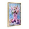 Stupell Industries Floral Cowgirl Boots, 31" x 21" - 3 of 4