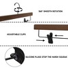 BP4U 14" Premium Wooden Adjustable Pants Hangers, Solid Wood Skirt & Trouser Hangers with 360° Swivel Hook and Wrinkle-Free Design - 3 of 4