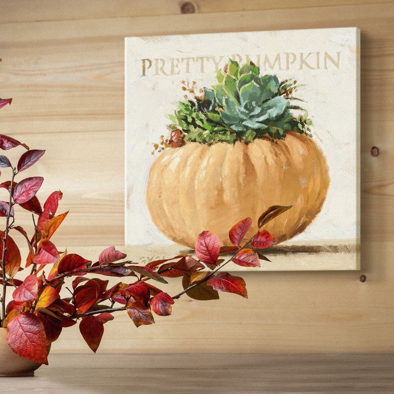 Sullivans Darren Gygi Pretty Pumpkin Canvas, Museum Quality Giclee Print, Gallery Wrapped, Handcrafted in USA, 4 of 6