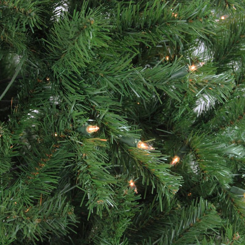 Northlight 7.5' Prelit Artificial Christmas Tree Slim Waterton Spruce - Clear Lights, 3 of 5
