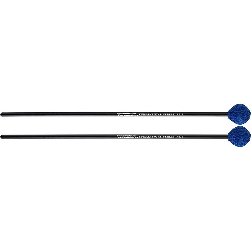 Innovative Percussion Fundamental Series Medium-Soft Marimba Mallet Medium Blue Yarn, 1 of 2