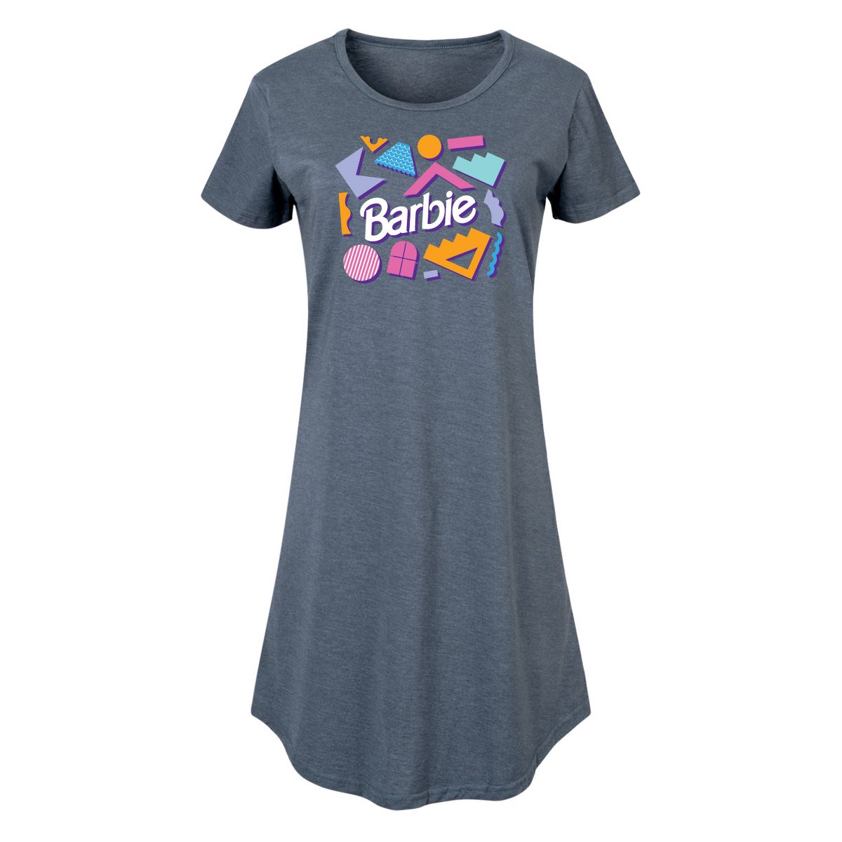 Women's - Barbie - Retro Shapes Graphic T-shirt Dress