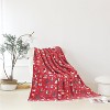 Comfort Ultra-Plush Flannel Blanket Christmas Plaid Christmas Tree. - 4 of 4