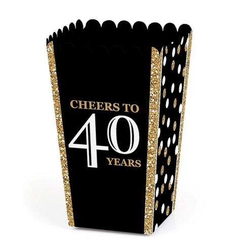 Sparkle And Bash 12 Pack Glitter Black And Gold Party Signs For 50th Birthday  Decorations For Men And Women : Target