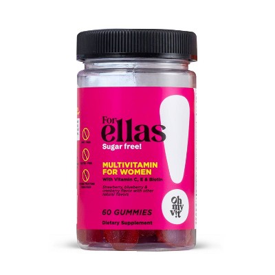 Oh My Vit For Ellas Women's Multivitamin Gummies - Sugar Free - 60ct