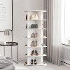 Rotating Shoe Rack Tower, 360° Spinning Shoe Organizer Rotating Shelf, Space-Saving Large Storage Round Carousel for Entryway, Closet & Bedroom - 2 of 4